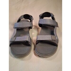 Earth Origins Men's Adjustable Sport Sandals Bowen Grey Size 10